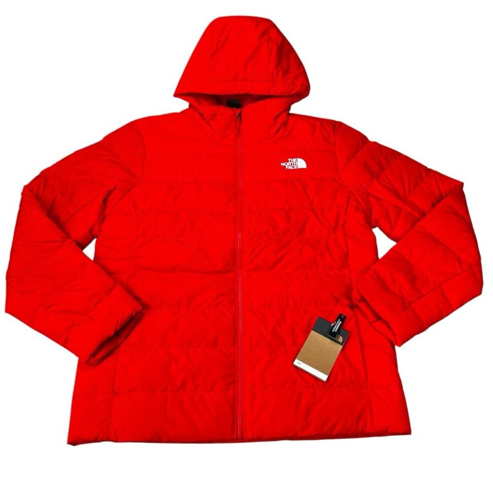 The North Face Aconcagua 3 Fiery Red Down Hooded Jacket Men's Size XL